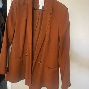 H&M Rust Blazer for Women